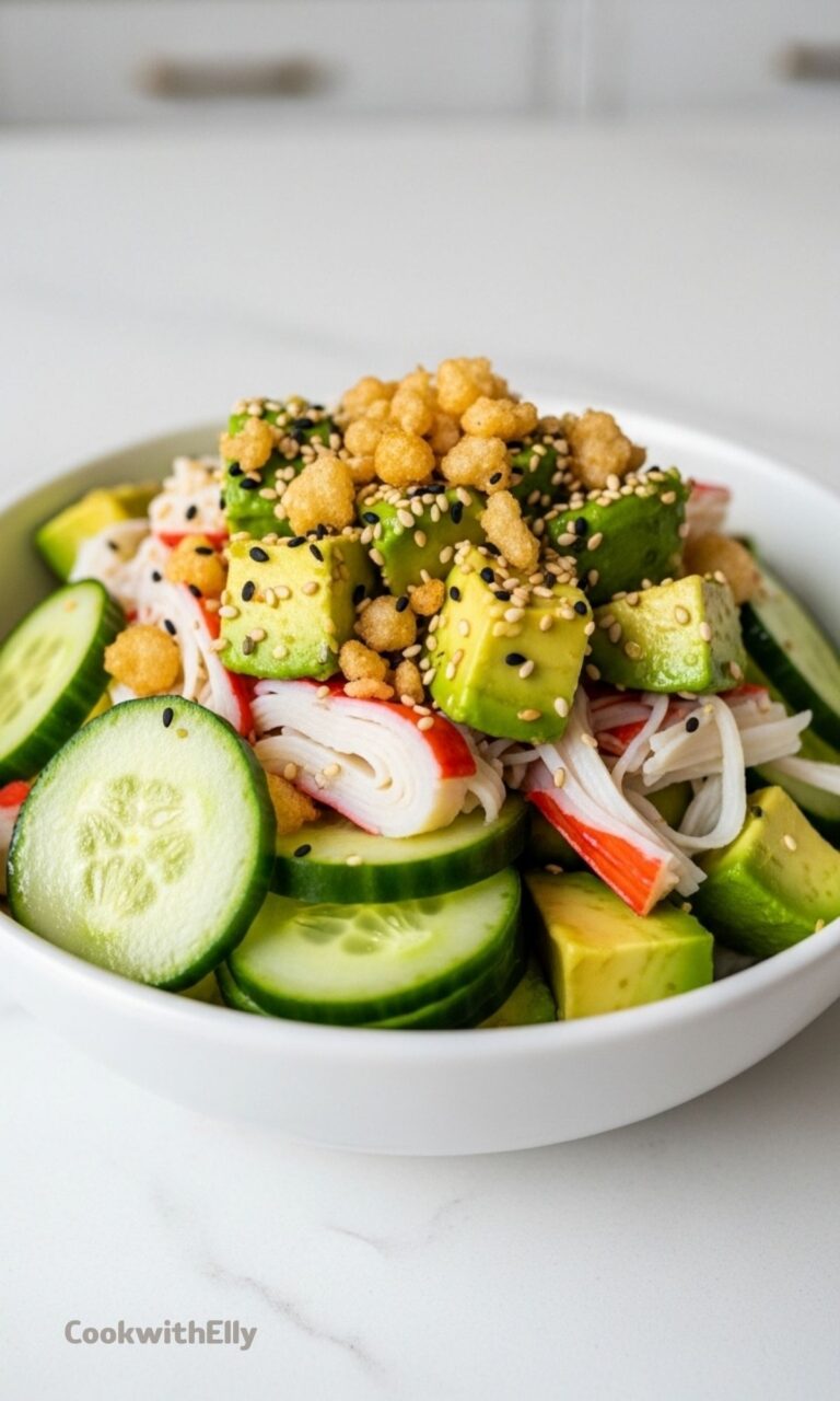 California Roll Cucumber Salad Recipe