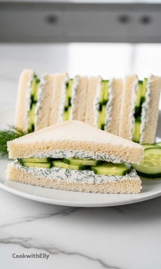 Cucumber Cream Cheese Sandwich Recipe