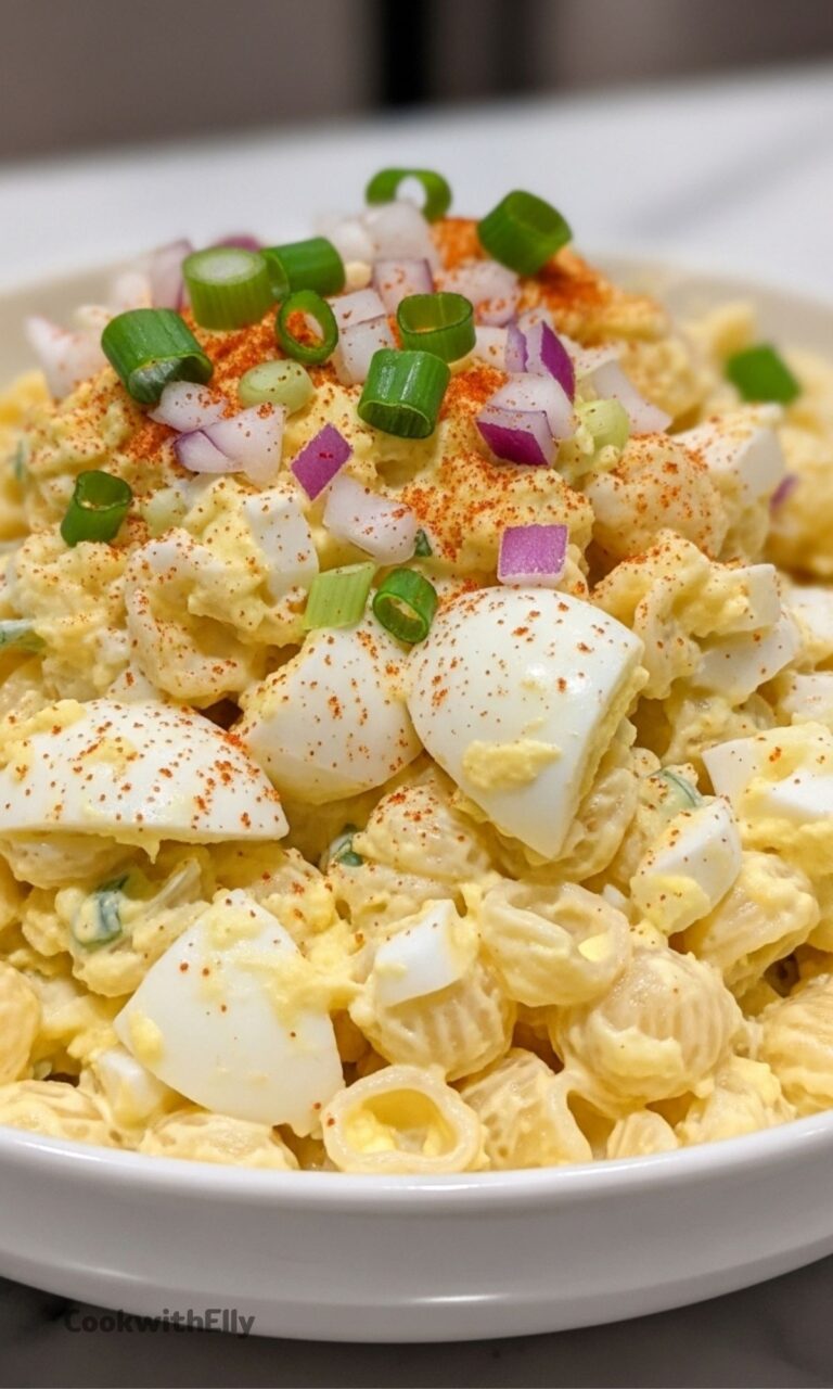 Deviled Egg Summer Pasta Salad Recipe
