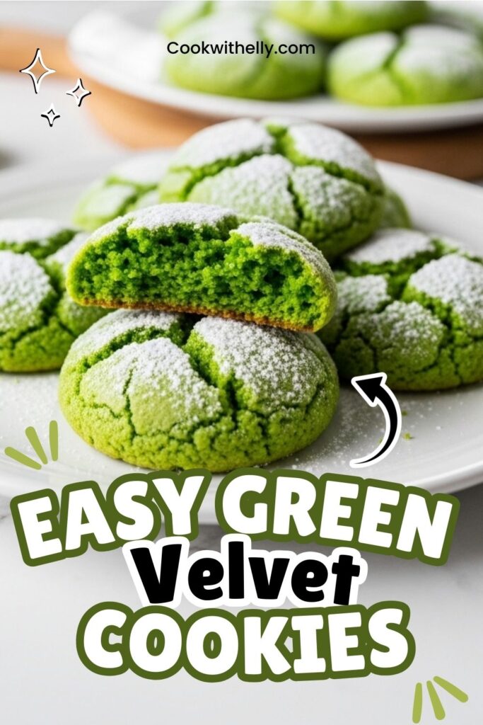 Easy Green Velvet Cookies Recipe