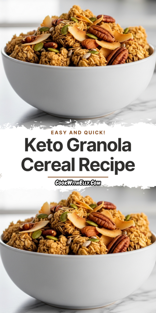 Keto Granola Cereal Recipe