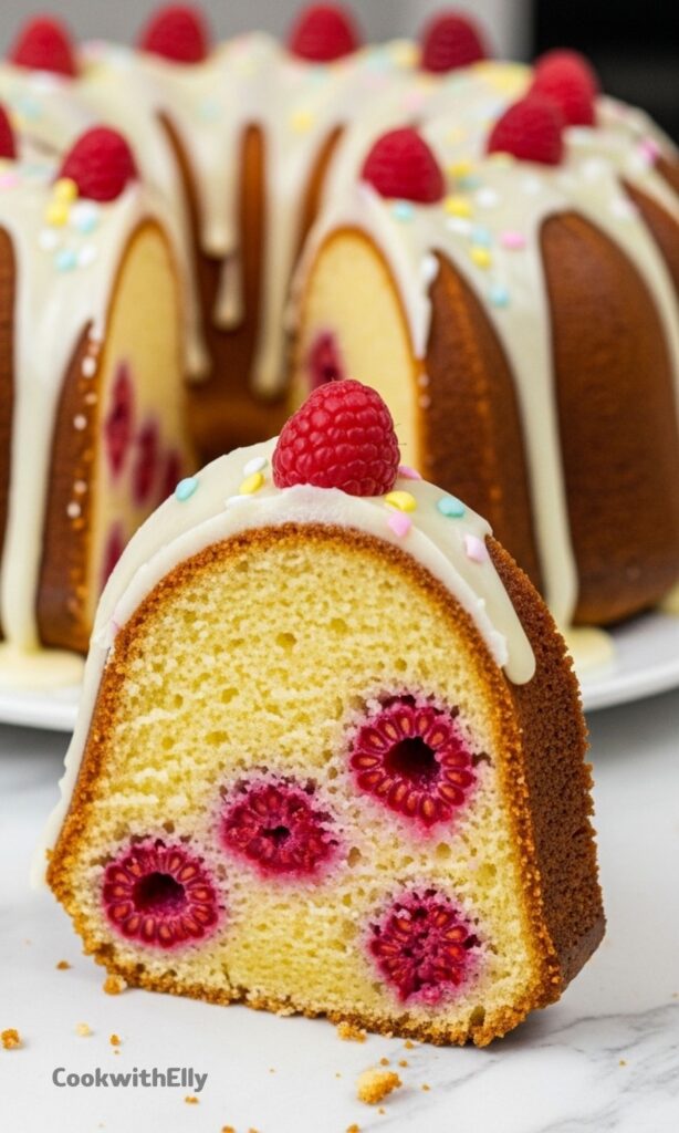 Lemon Raspberry Bundt Cake Recipe