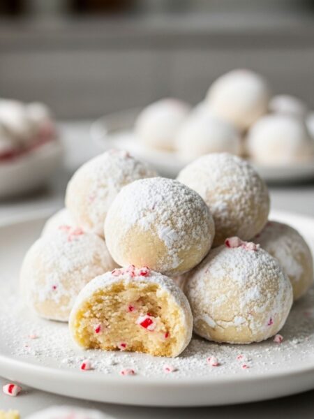 Peppermint Snowball Cookies Recipe
