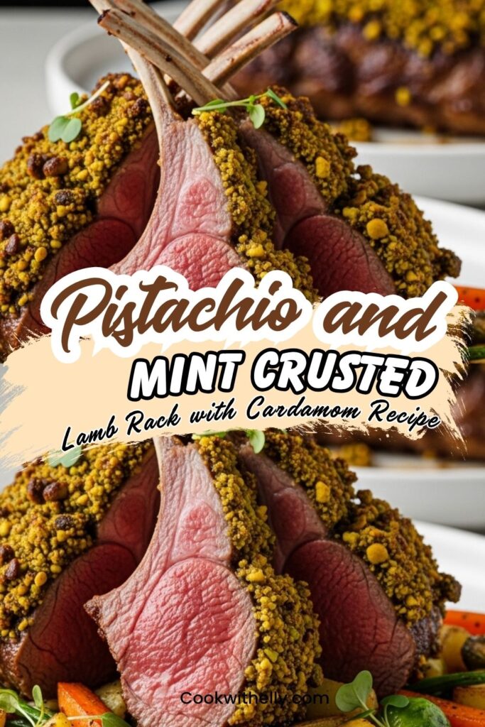 Pistachio and Mint Crusted Lamb Rack with Cardamom Recipe