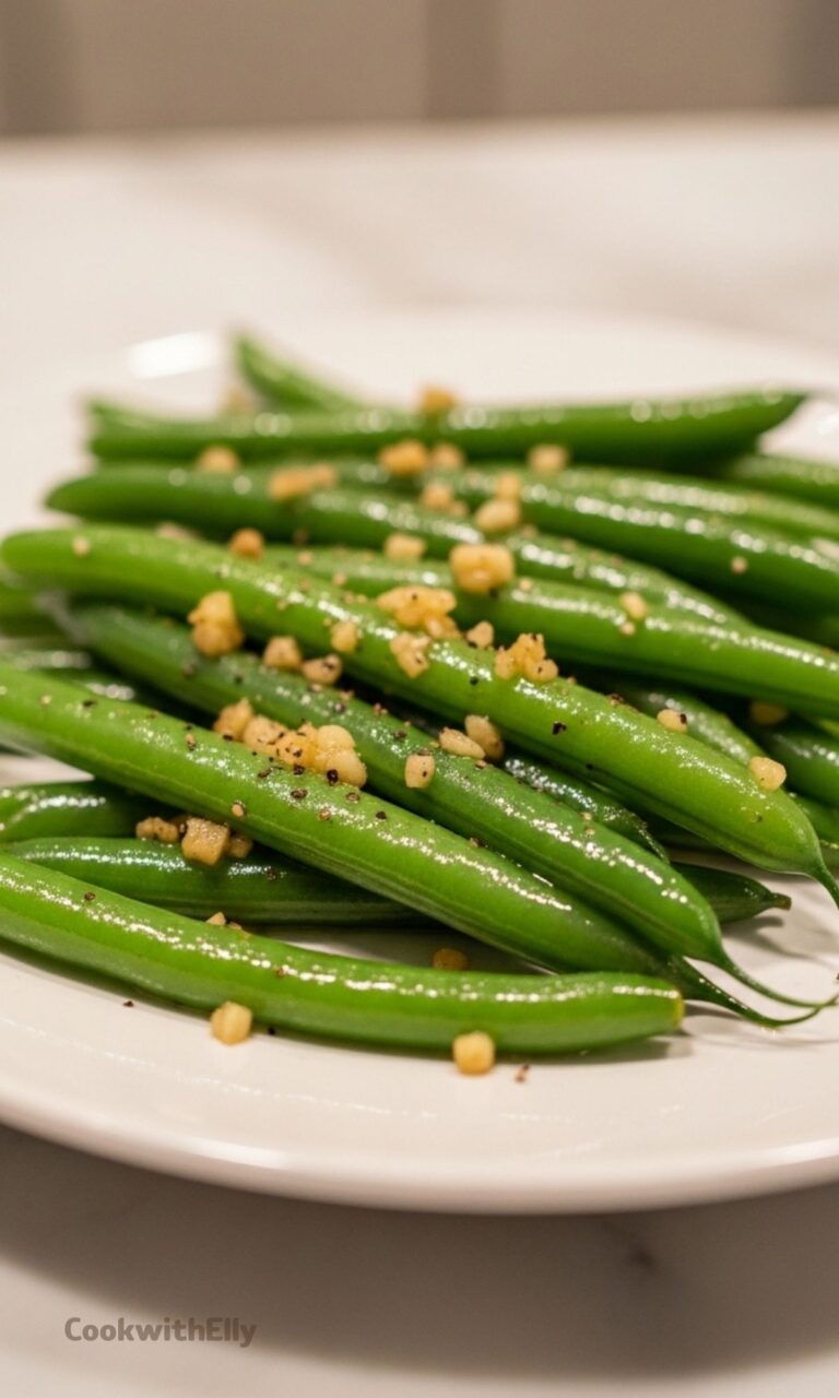 Saut&eacute;ed Green Beans with Garlic Recipe