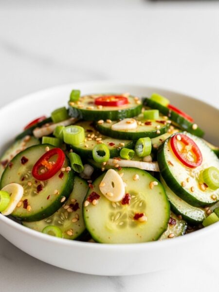 Spicy Korean Cucumber Salad Recipe