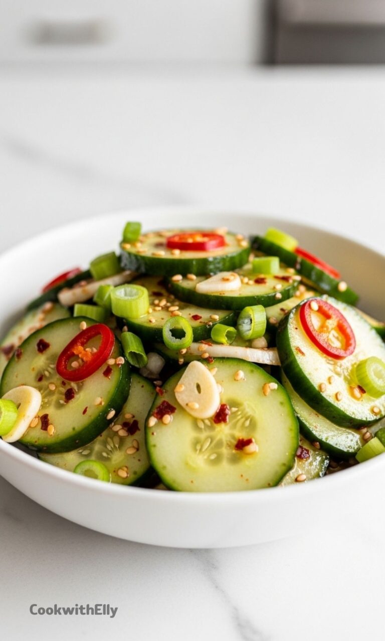 Spicy Korean Cucumber Salad Recipe