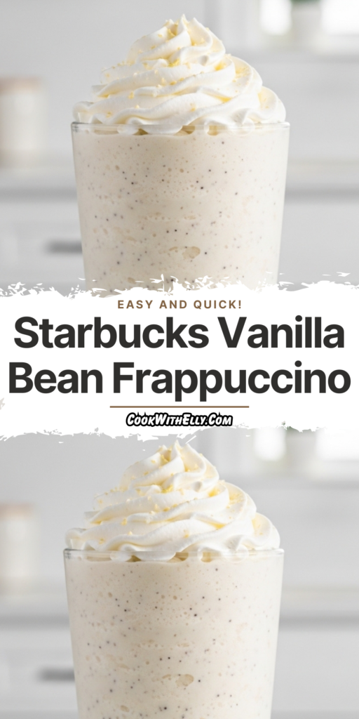 Starbucks Vanilla Bean Frappuccino Recipe