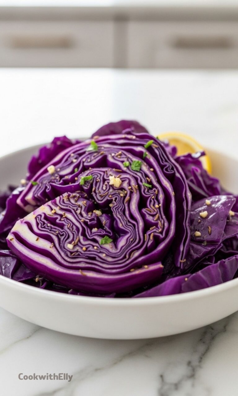 Steamed Purple Cabbage Recipe