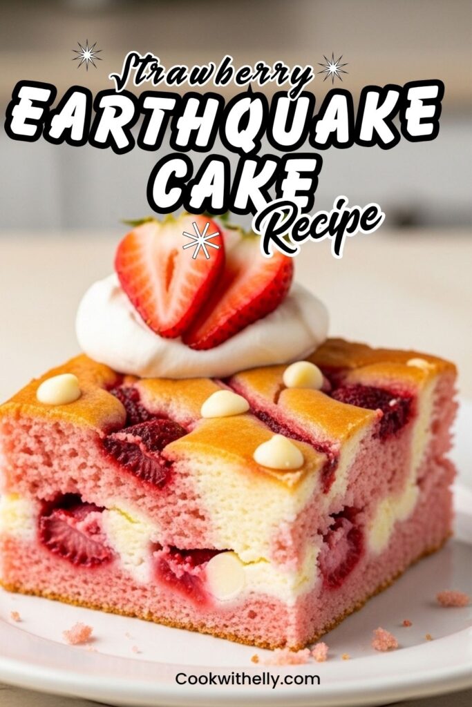 Strawberry Earthquake Cake Recipe