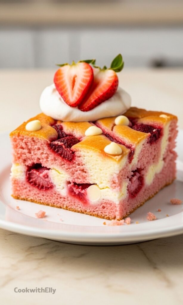 Strawberry Earthquake Cake Recipe