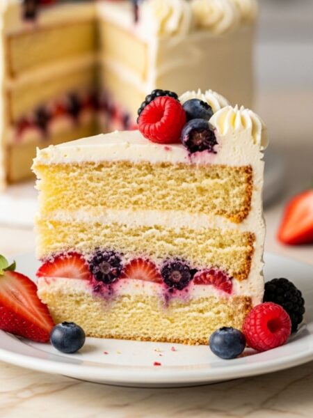 Summer Berry Cake Recipe