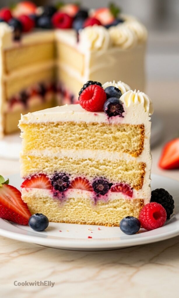 Summer Berry Cake Recipe