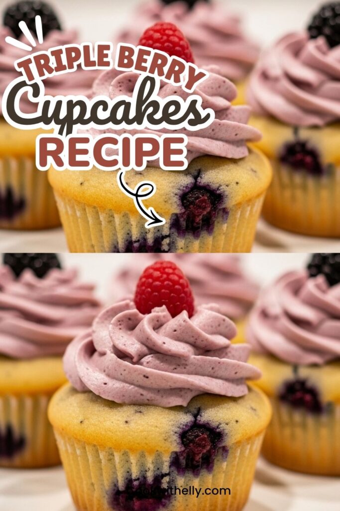 Triple Berry Cupcakes Recipe
