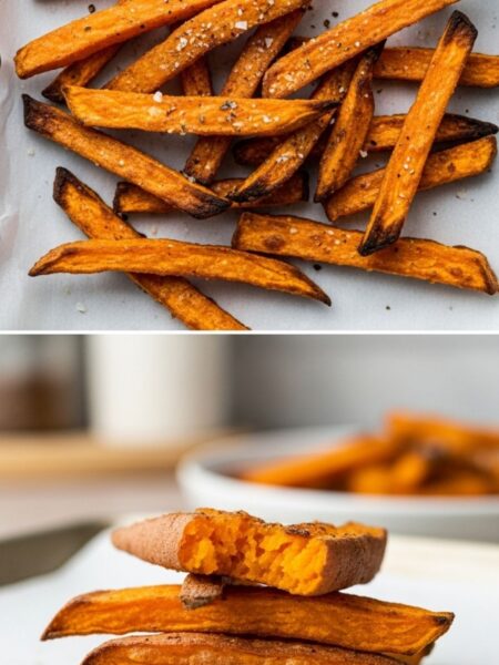Crispy Baked Sweet Potato Fries Recipe