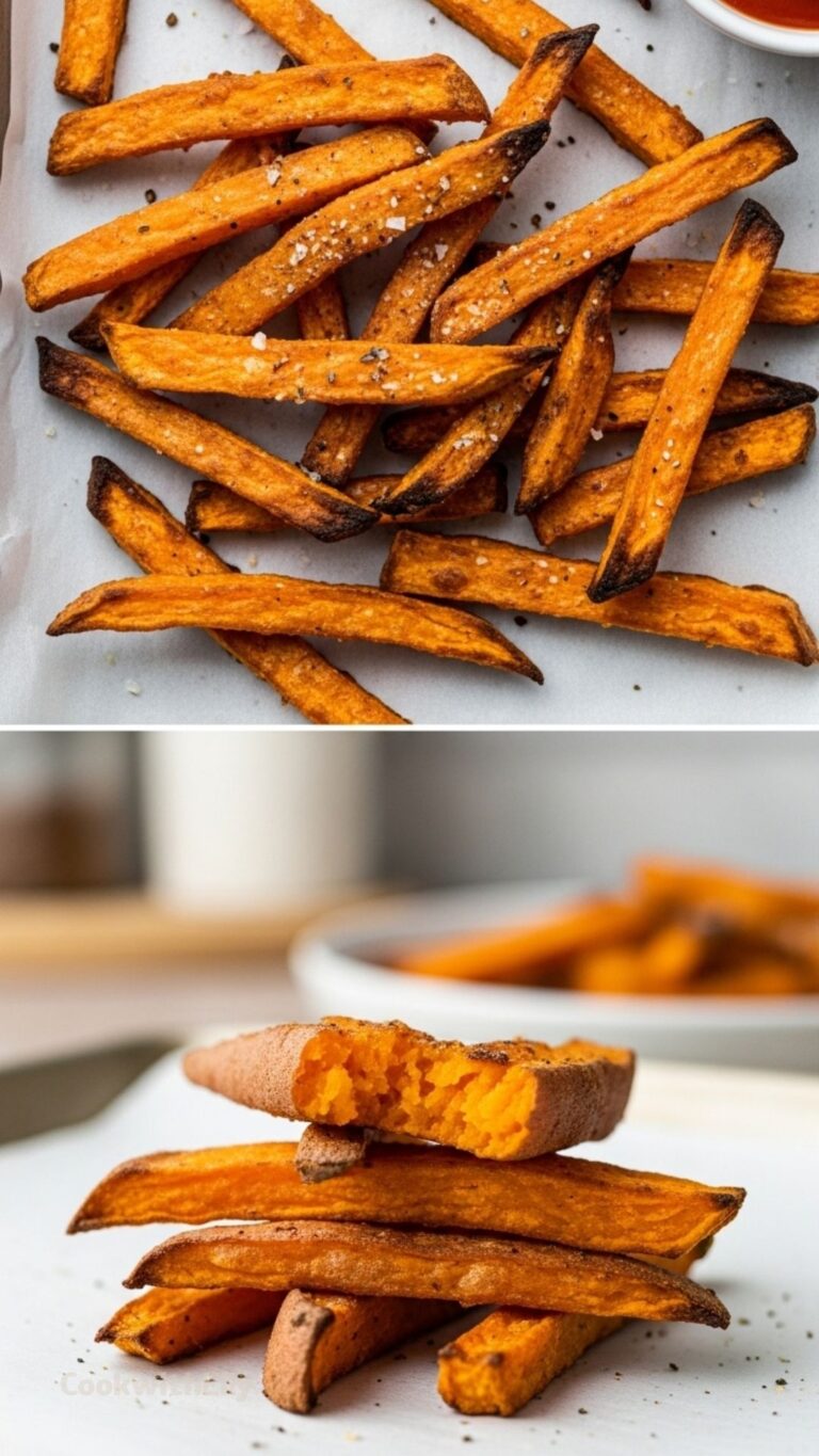 Crispy Baked Sweet Potato Fries Recipe