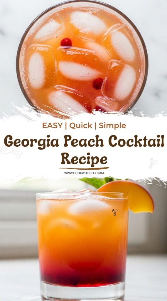 Georgia Peach Cocktail Recipe