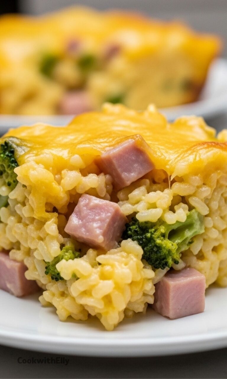 Leftover Ham and Rice Casserole Recipe
