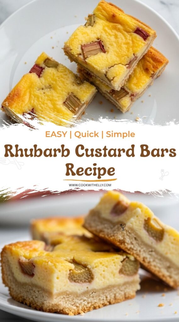Rhubarb Custard Bars Recipe