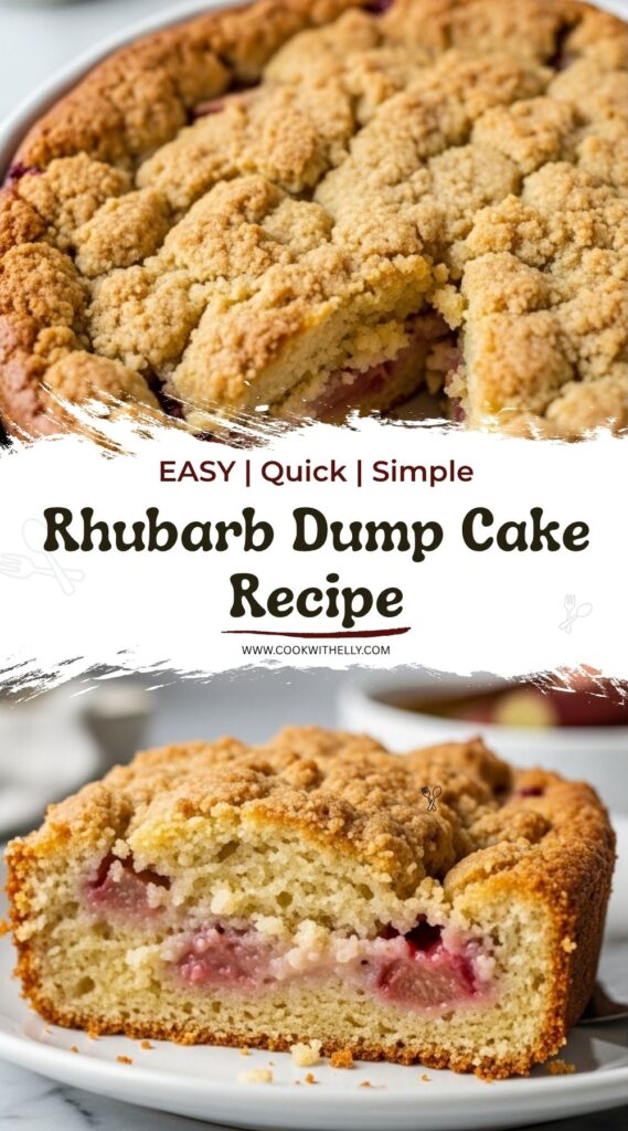 Rhubarb Dump Cake Recipe
