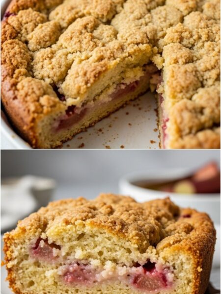 Rhubarb Dump Cake Recipe