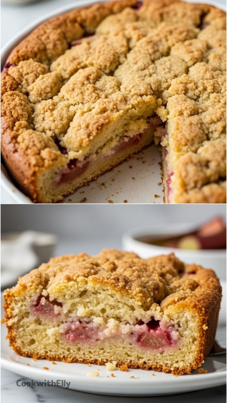 Rhubarb Dump Cake Recipe