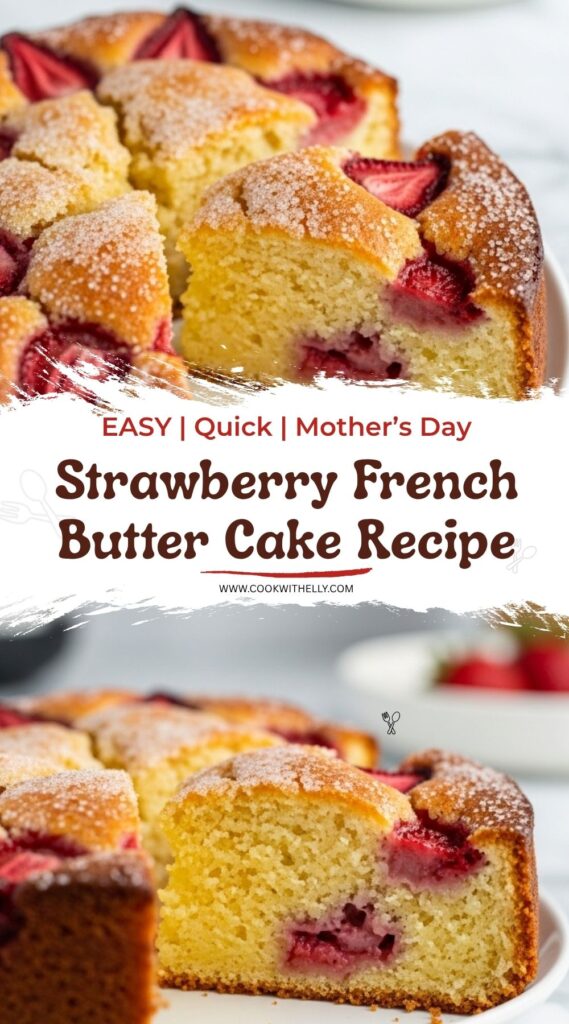 Strawberry French Butter Cake Recipe