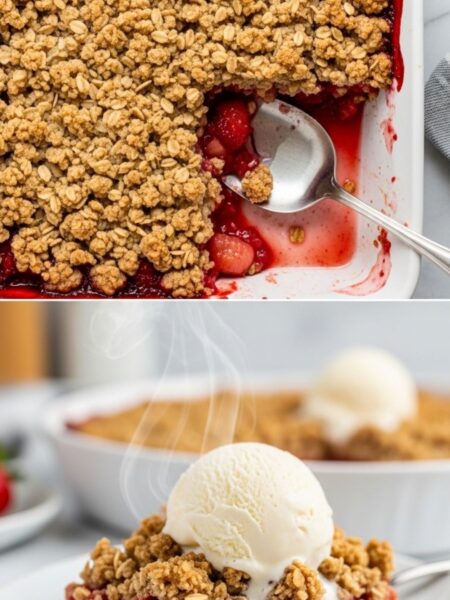 Strawberry Rhubarb Crisp Recipe