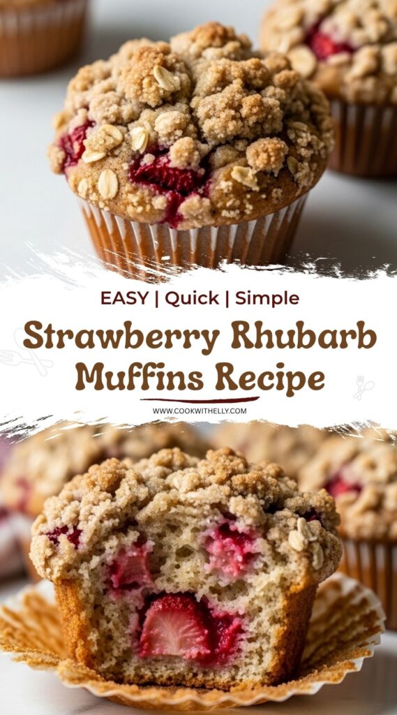 Strawberry Rhubarb Muffins Recipe
