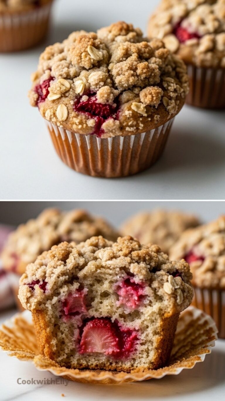 Strawberry Rhubarb Muffins Recipe