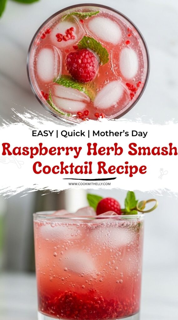 Raspberry Herb Smash Cocktail Recipe