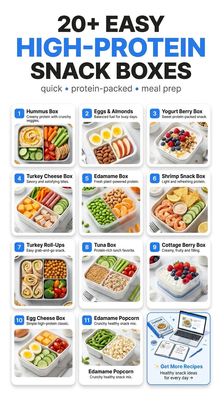 20+ Easy High-Protein Snack Boxes for Busy Days, Work, and School