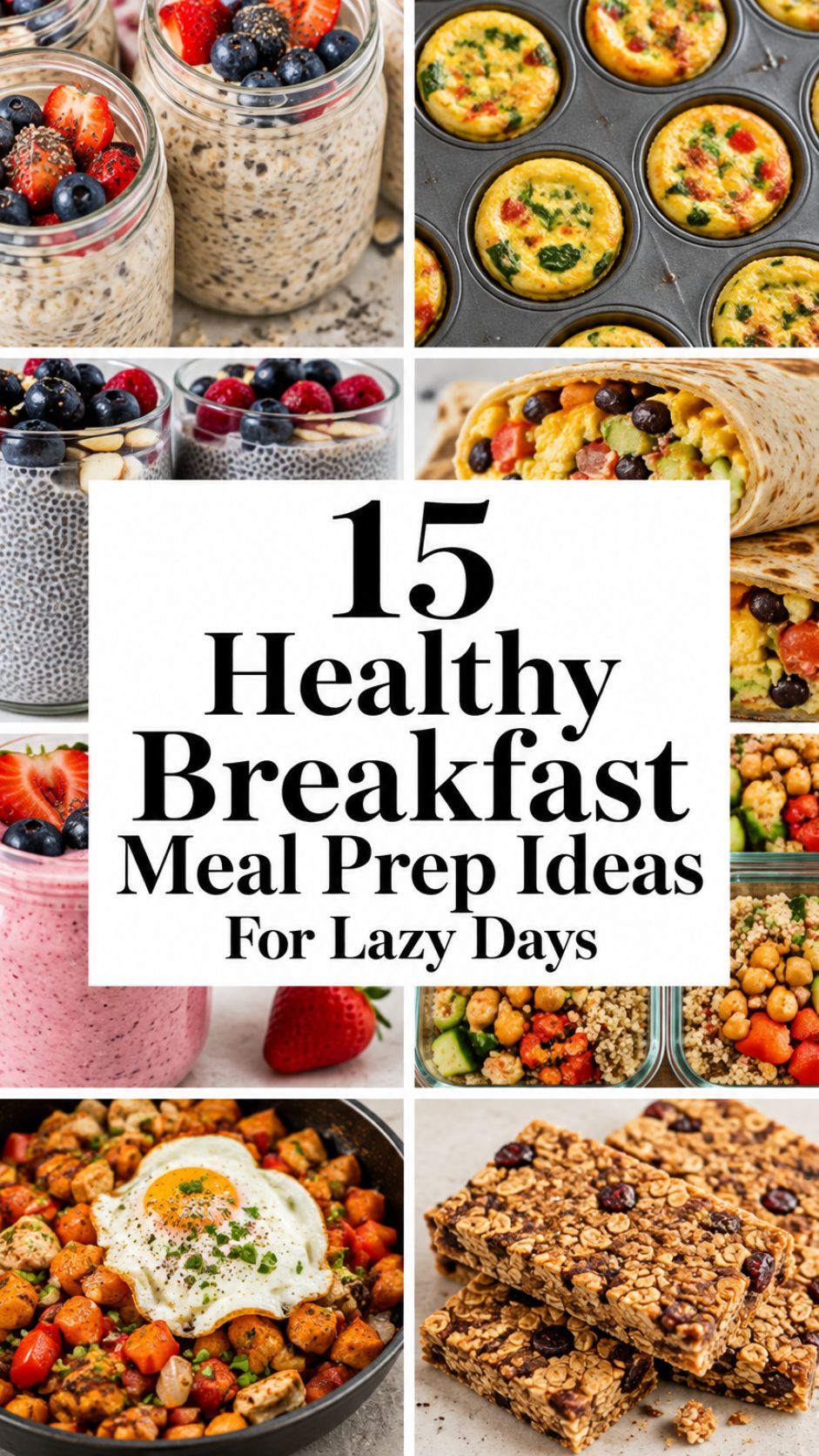 15 Healthy Breakfast Meal Prep Ideas For Lazy Days