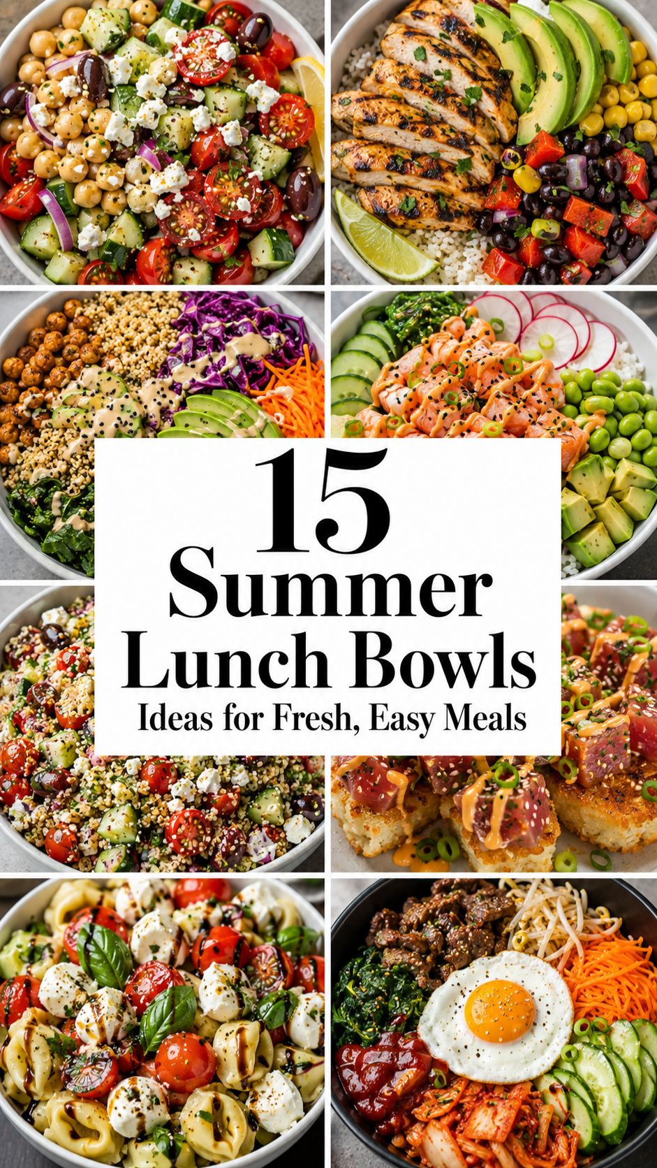 15 Summer Lunch Bowls Ideas for Fresh, Easy Meals