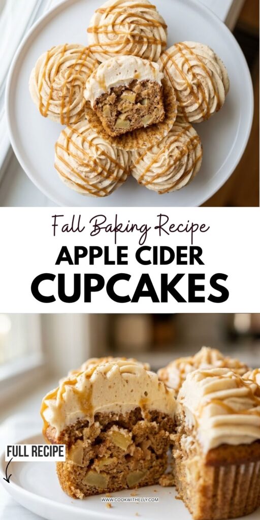 Apple Cider Cupcakes with Cider Buttercream Frosting Recipe