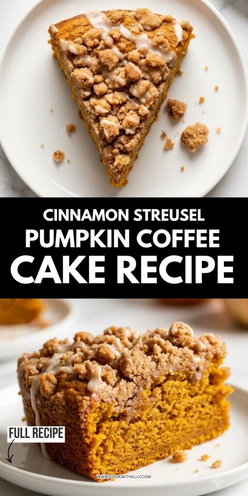 Cinnamon Streusel Pumpkin Coffee Cake Recipe