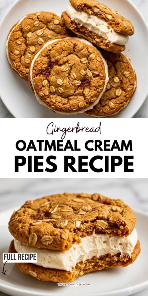 Gingerbread Oatmeal Cream Pies Recipe