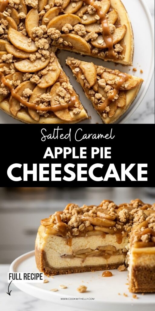 Salted Caramel Apple Pie Cheesecake Recipe