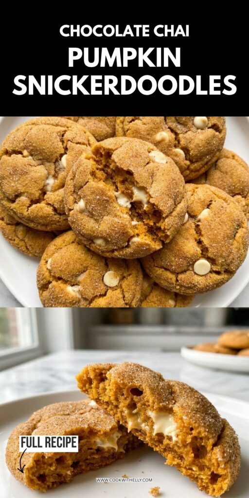 White Chocolate Chai Pumpkin Snickerdoodles Recipe