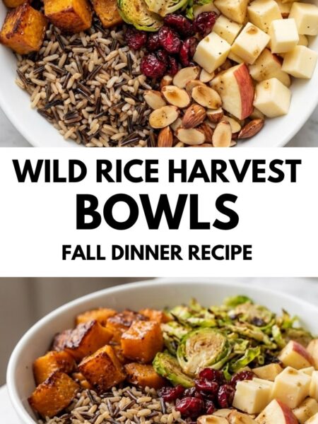 Wild Rice Harvest Bowls with Fig Balsamic Vinaigrette Recipe