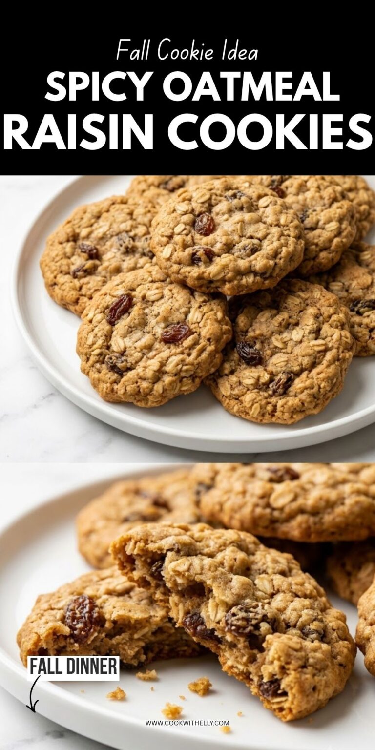 Chewy Spicy Oatmeal Raisin Cookies Recipe