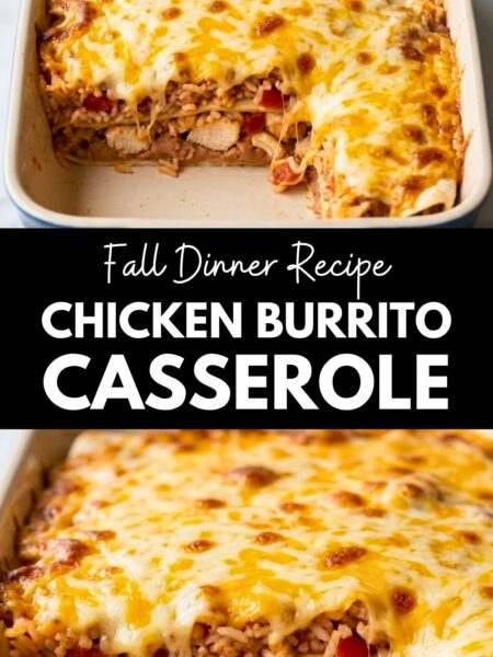 Easy Chicken Burrito Casserole Recipe