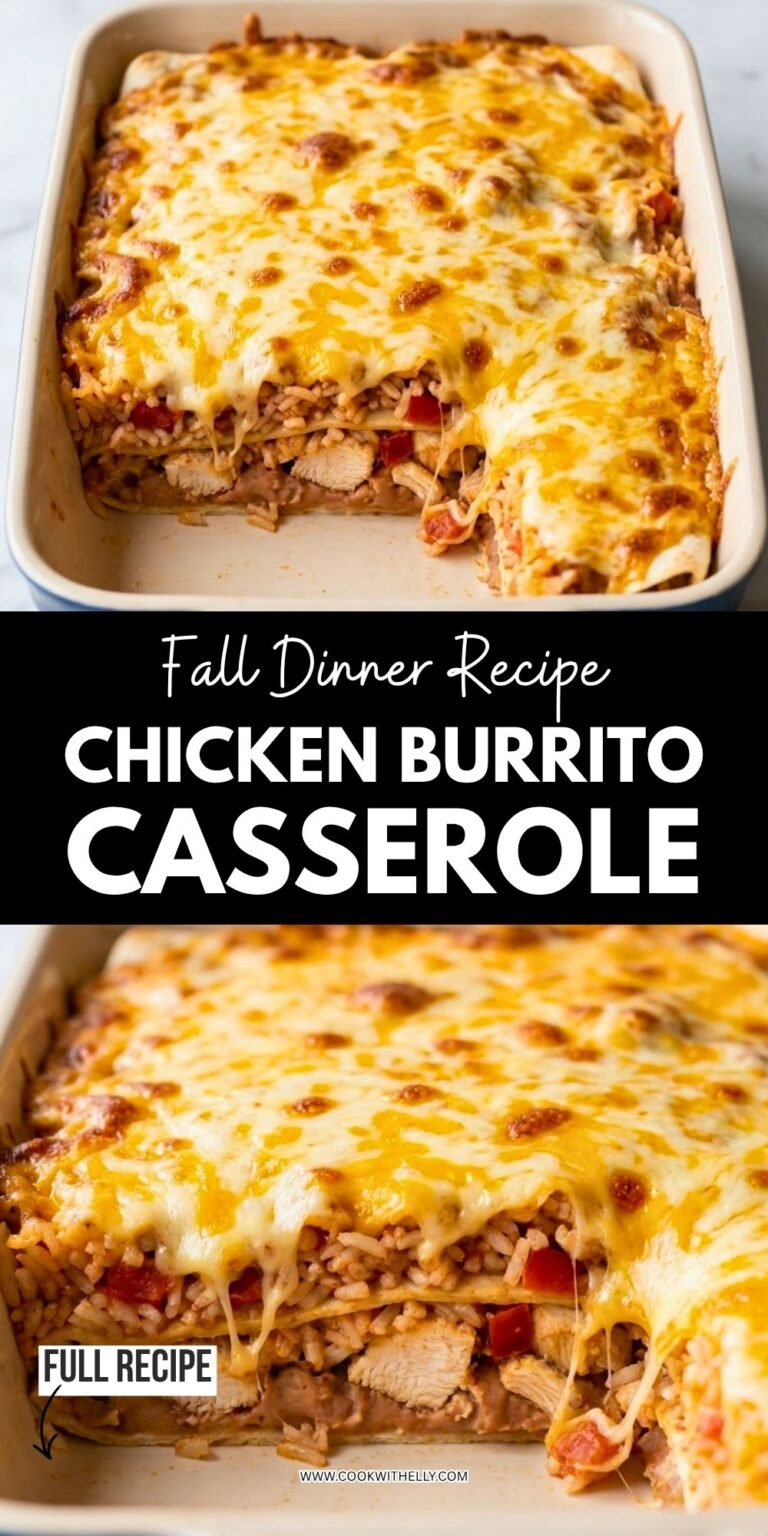 Easy Chicken Burrito Casserole Recipe