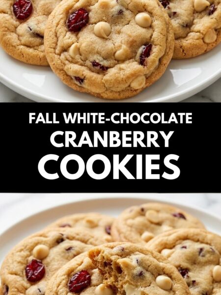 White Chocolate Cranberry Cookies Recipe