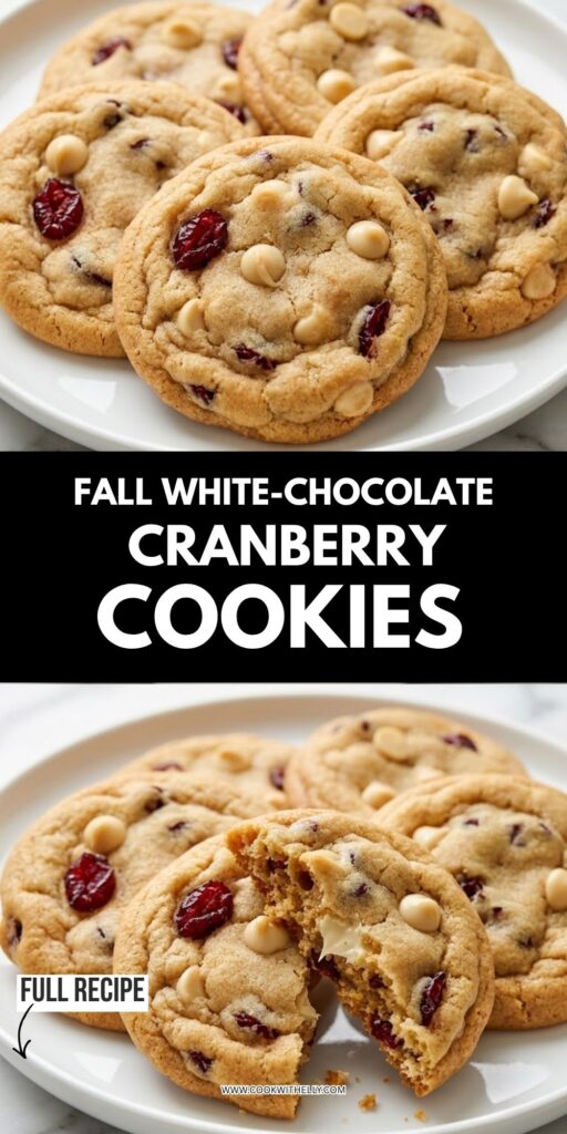 White Chocolate Cranberry Cookies Recipe